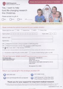 QIMR Christmas Appeal Response