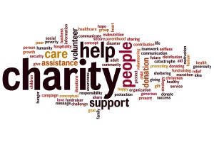 Charity word cloud