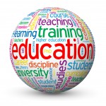 "EDUCATION" Tag Cloud Globe (training university exam degree)