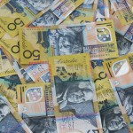 Australian fifty dollar notes everywhere.